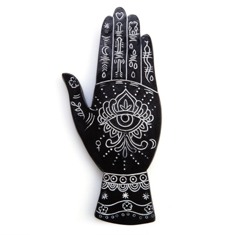 White Palmistry Incense Burner