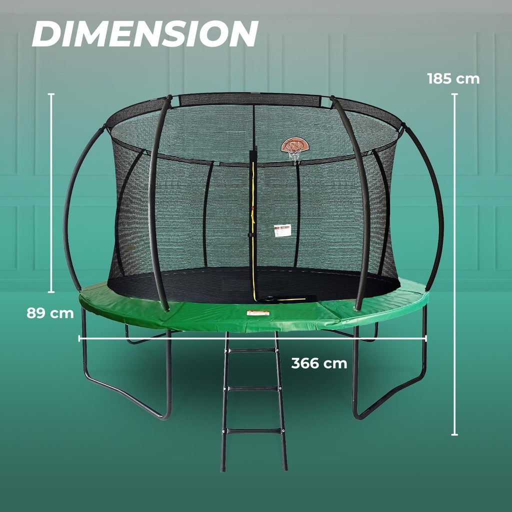 Verpeak Trampoline 12ft VP-BT-143-MI