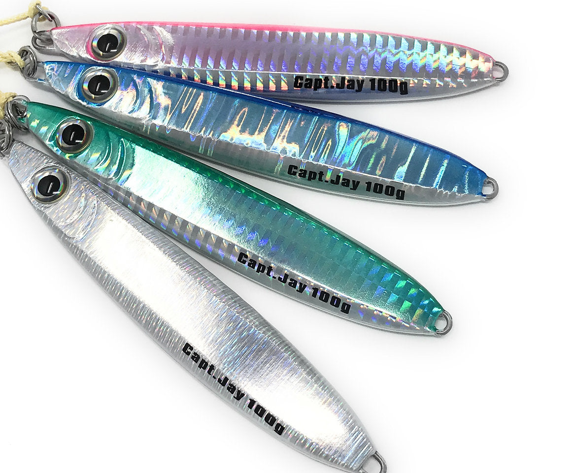 Capt Jay Fishing Saltwater jigs Speed Jigging Slow Jigging Pitching Lures (5pcs, mixed colour)