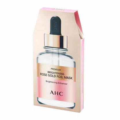 AHC Premium Brightening Rose Gold Foil Mask Brightening Enhancer Whitening Anti Wrinkle 5pc x 25g