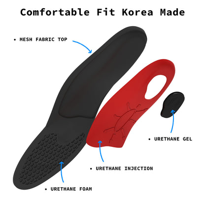 Bibal Insole 2X Pair M Size Full Whole Insoles Shoe Inserts Arch Support Foot Pads