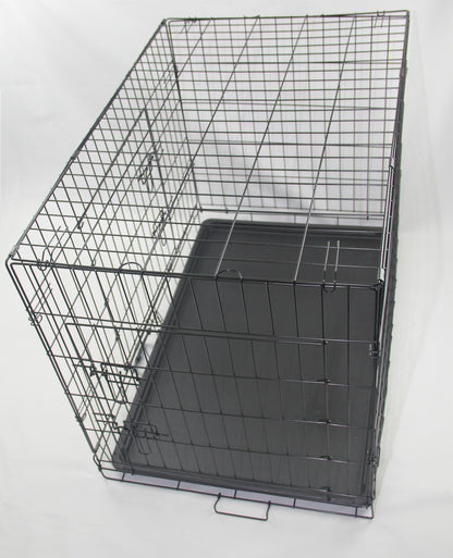 48' Portable Foldable Dog Cat Rabbit Collapsible Crate Pet Rabbit Cage with Cover