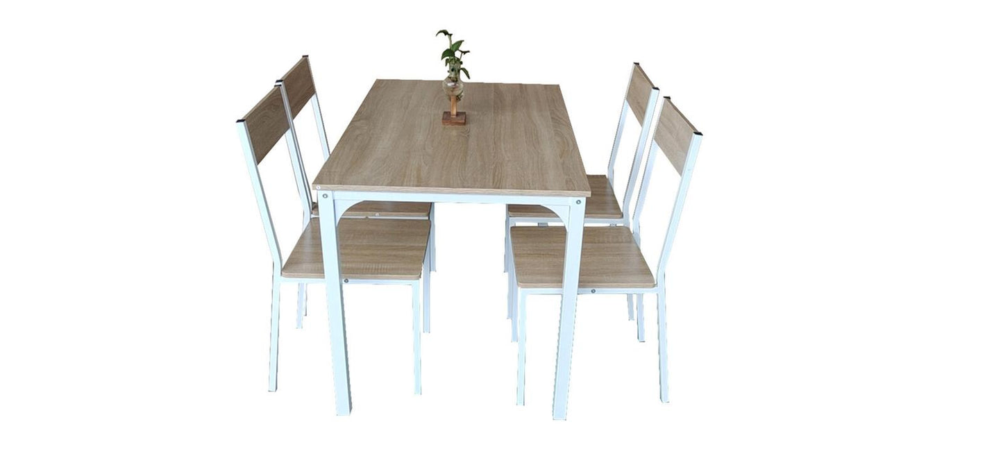 5 Piece Kitchen Dining Room Table and Chairs Set Furniture