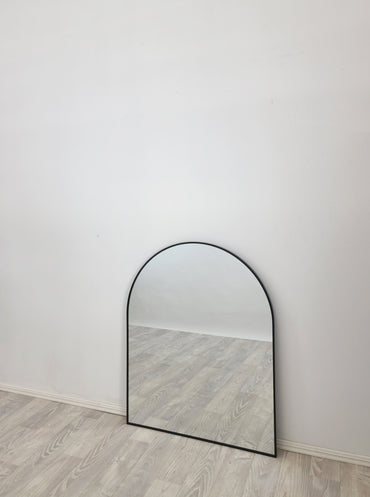 Black Metal Arch Mirror -  Small 80cm x 100cm