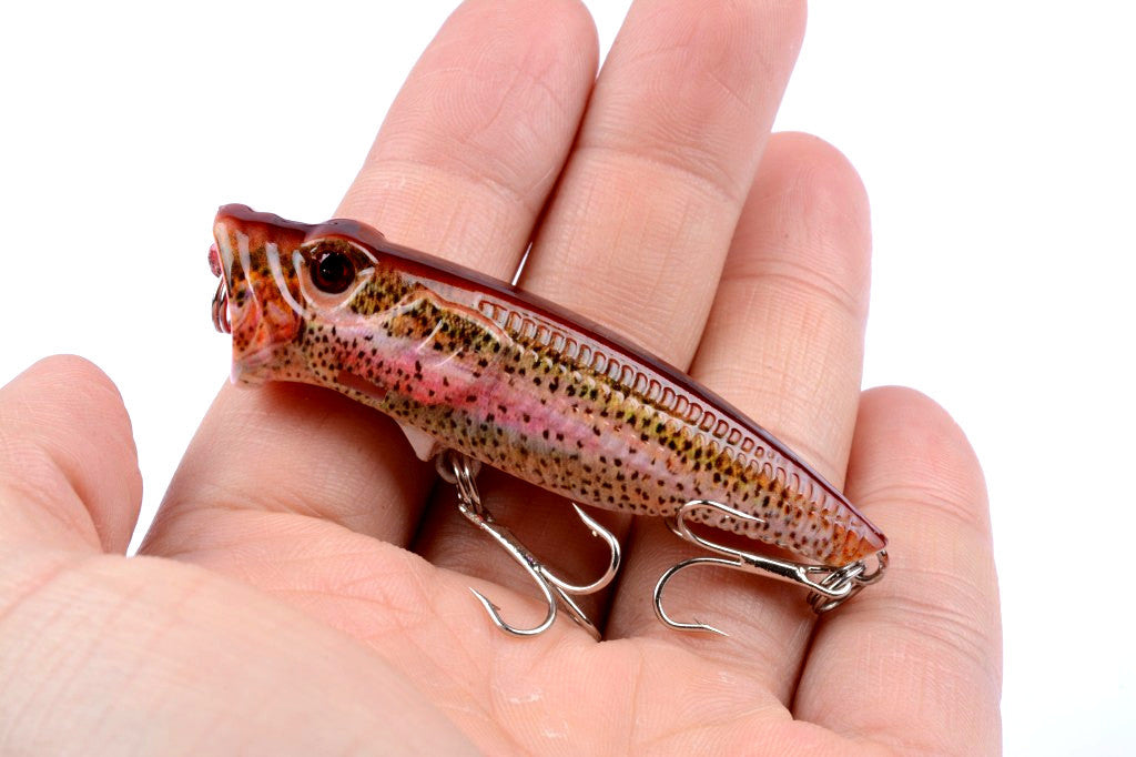 4X 6.5cm Popper Poppers Fishing Lure Lures Surface Tackle Fresh Saltwater