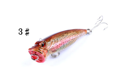 4X 6.5cm Popper Poppers Fishing Lure Lures Surface Tackle Fresh Saltwater