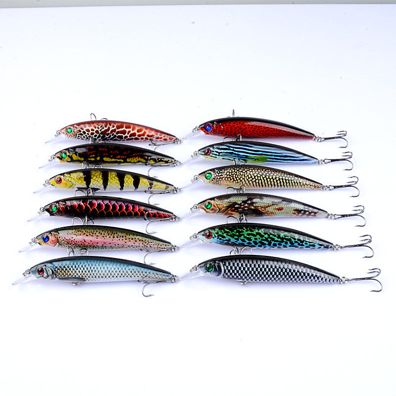 12x Popper Poppers 14cm Fishing Lure Lures Surface Tackle Fresh Saltwater