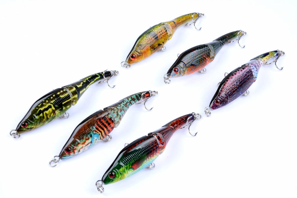 6x 9.5cm Vib Bait Fishing Lure Lures Hook Tackle Saltwater