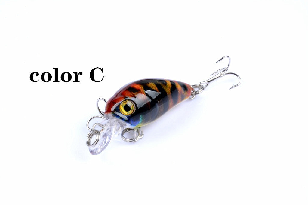 6x 4.5cm Popper Crank Bait Fishing Lure Lures Surface Tackle Saltwater