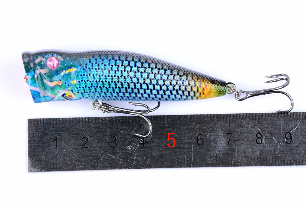 6X 7cm Popper Poppers Fishing Lure Lures Surface Tackle Fresh Saltwater