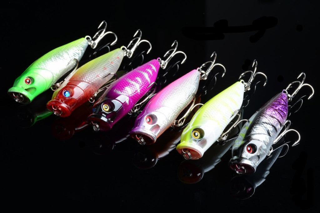 6X 6.5cm Popper Poppers Fishing Lure Lures Surface Tackle Fresh Saltwater