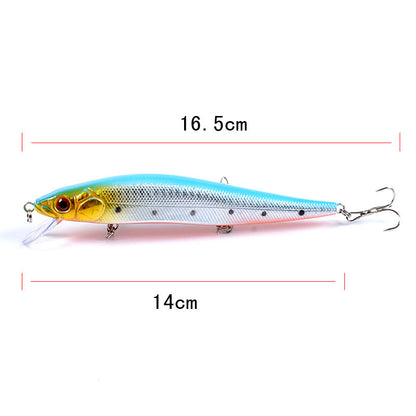 5x Popper Minnow 14cm Fishing Lure Lures Surface Tackle Fresh Saltwater