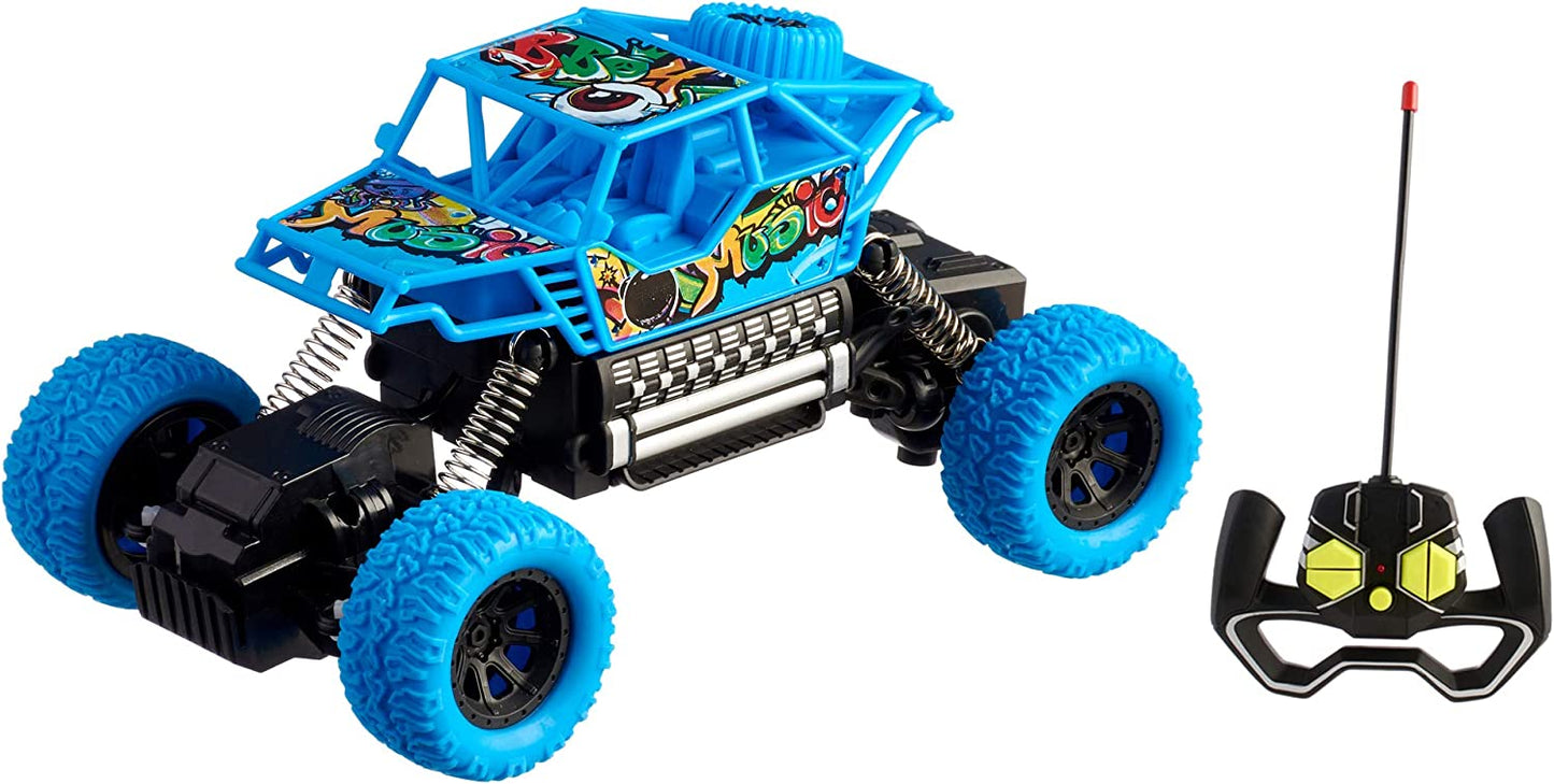 4 x 4 Off-Road Blue Rock Crawler RC For Kids