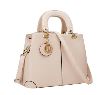 Unique Cream White Fashion Hand bag with real leather