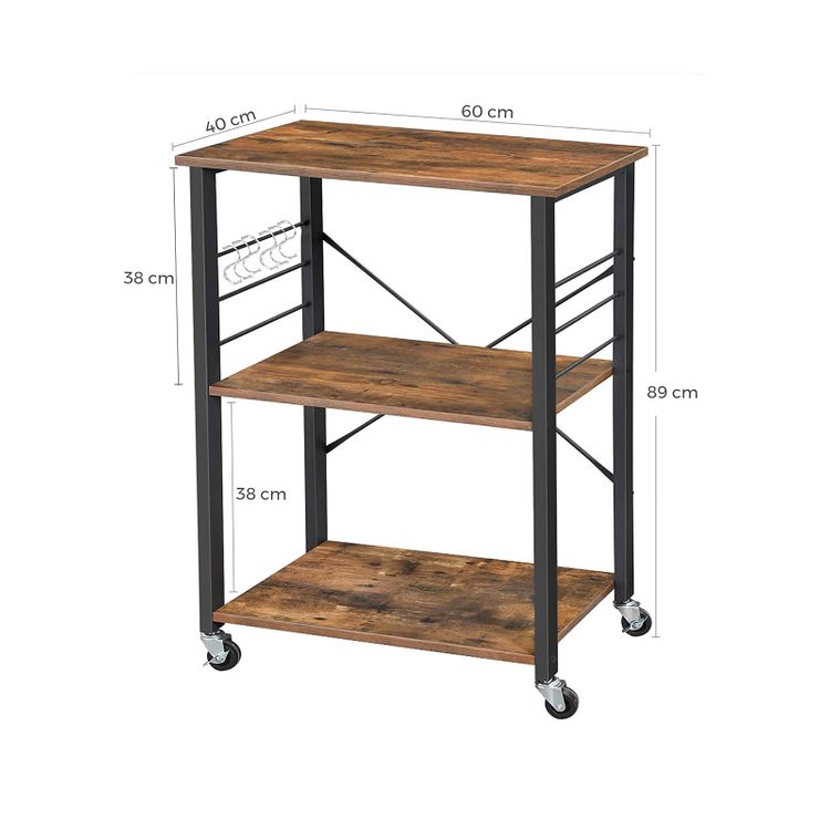 VASAGLE Kitchen Baker's Rack on Wheels