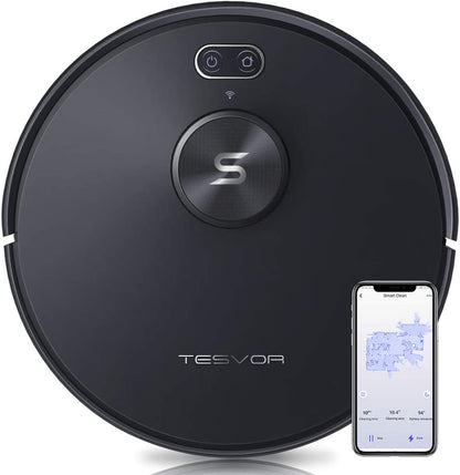 Tesvor S6+ Robot Vacuum Cleaner Mop 2700Pa With Laser Navigation