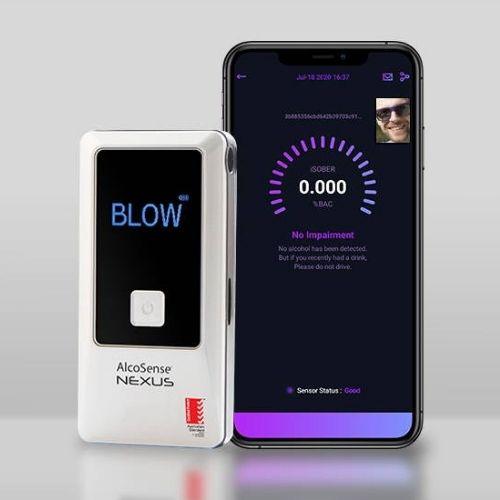 Alcosense® Nexus Personal Breathalyser With Bluetooth Mobile App AS3547 Certified