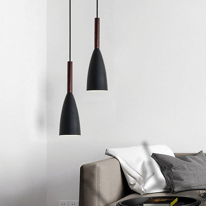 Black Pendant Lighting Kitchen Lamp Modern Pendant Light Bar Wood Ceiling Lights