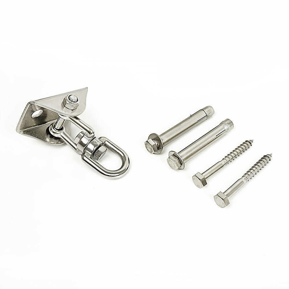 360° Swivel Swing Hanger with Stainless Steel Hook for Ceiling Heavy Duty Hanging Gym Equipment