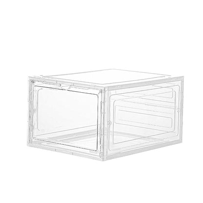 Sneaker Display Case Shoe Storage Organizer Box Stackable Plastic Clear Magnetic