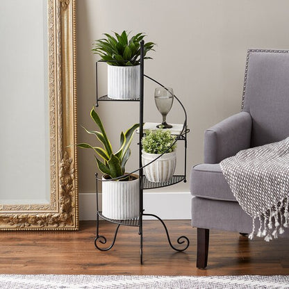 Summerfield Terrace Iron Spiral Staircase Plant Stand