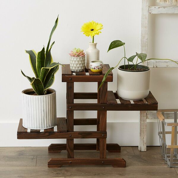 Summerfield Terrace Multi-Level Wood Pallet Plant Stand