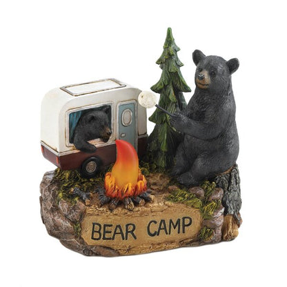 Summerfield Terrace Bear Camp Light-Up Figurine