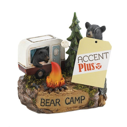 Summerfield Terrace Bear Camp Light-Up Figurine