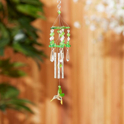 Songbird Valley Green Acrylic Hummingbird Windchimes