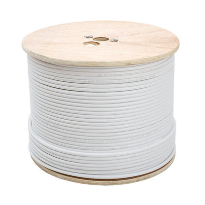 Wavenet 1001-N RG6 Standard Dual Shield Cable - 500 Feet White