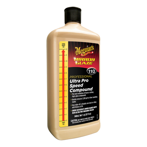 Meguiar&#39;s Mirror Glaze Ultra Pro Speed Compound - Heavy Cut, High Gloss - 32oz