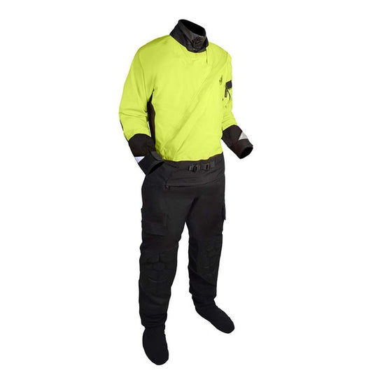 Mustang Sentinel Series Water Rescue Dry Suit - Fluorescent Yellow Green-Black - 3XL Short