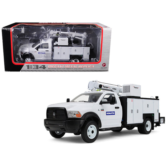 RAM 5500 "Komatsu" with Maintainer Service Body White 1/34 Diecast Model Car by First Gear