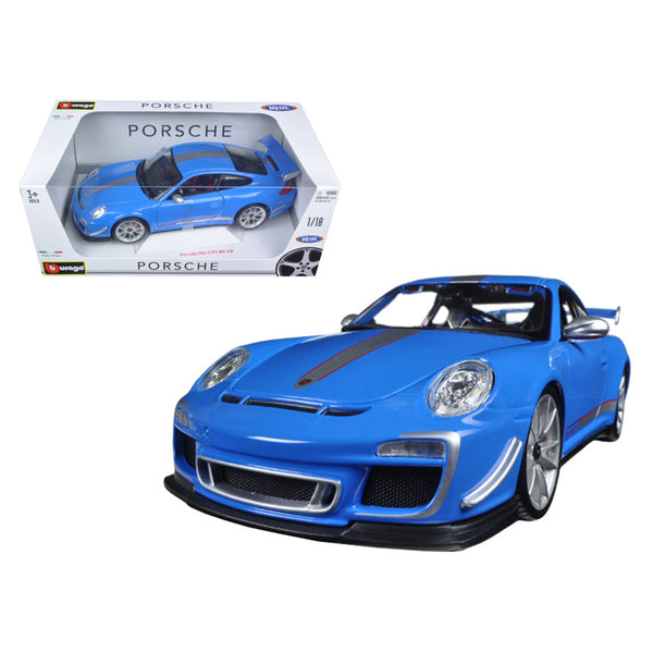 Porsche 911 GT3 RS 4.0 Blue 1/18 Diecast Model Car by Bburago