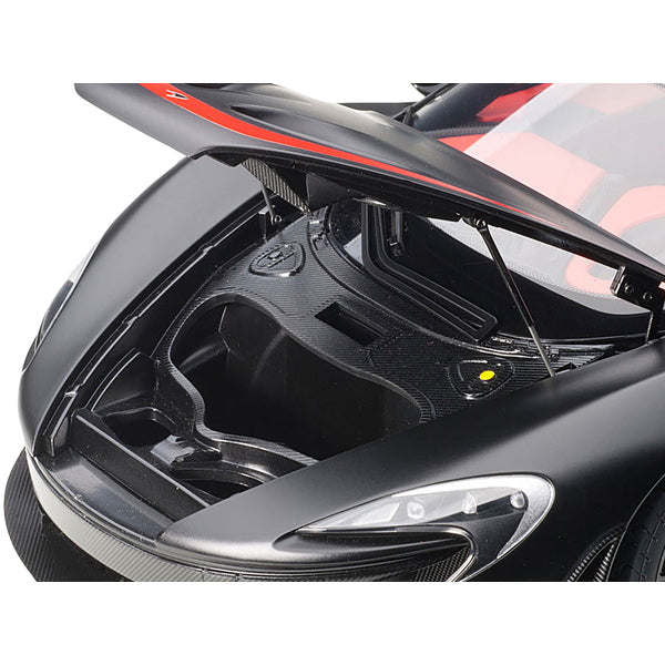 Mclaren P1 Matt Black with Red Accents 1/12 Model Car by Autoart