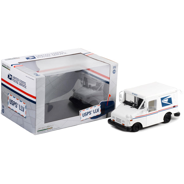 United States Postal Service (USPS) Long-Life Postal Delivery Vehicle (LLV) White 1/18 Diecast Model Car by Greenlight