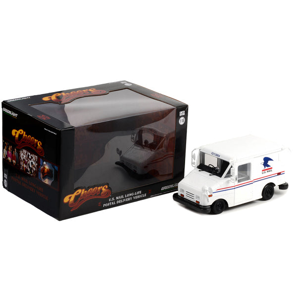 U.S. Mail Long-Life Postal Delivery Vehicle (LLV) White (Cliff Clavin's) "Cheers" (1982-1993) TV Series "Hollywood Series" 1/18 Diecast Model Car by Greenlight