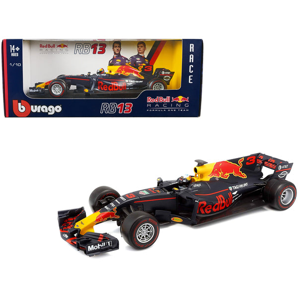 Renault Red Bull Racing TAG Heuer RB13 #3 Daniel Ricciardo Formula One F1 1/18 Diecast Model Car by Bburago