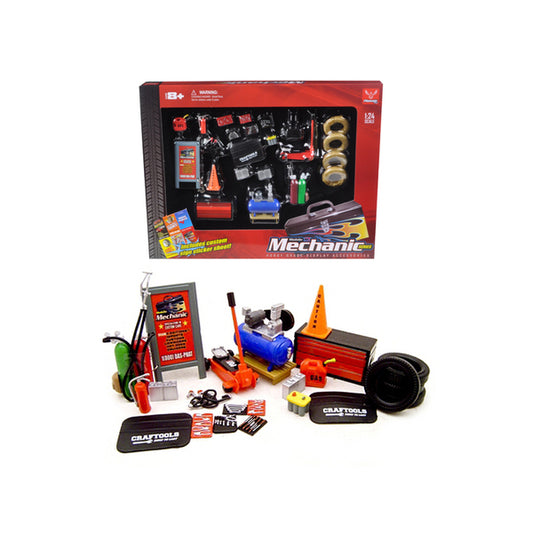 Mechanic Garage Accessories Set for 1/24 Scale Models by Phoenix Toys