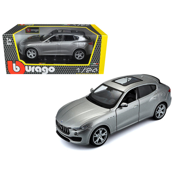 Maserati Levante Silver 1/24 Diecast Model Car by Bburago