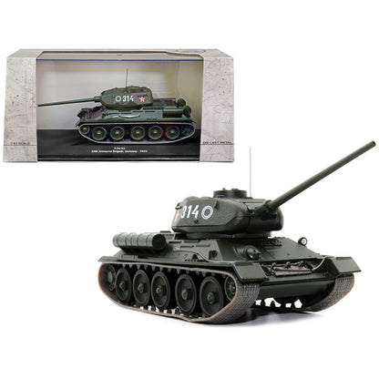 T-34-85 Tank #314 "USSR 55th Armoured Brigade Germany 1945" 1/43 Diecast Model by AFVs of WWII