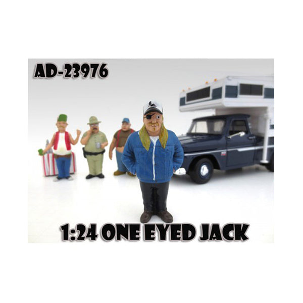 One Eyed Jack "Trailer Park" Figure For 1:24 Diecast Model Cars by American Diorama