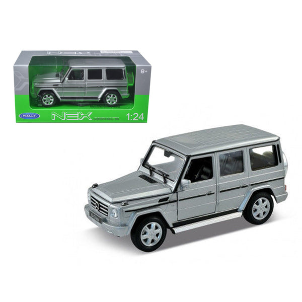 Mercedes Benz G Class Wagon Silver 1/24-1/27 Diecast Model Car by Welly