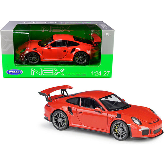 Porsche 911 GT3 RS Orange 1/24-1/27 Diecast Model Car by Welly