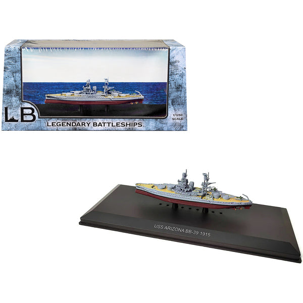 USS Arizona BB-39 Battleship (1915) 1/1250 Diecast Model by Legendary Battleships