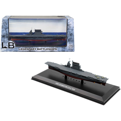 USS Lexington CV-2 Aircraft Carrier (1925) 1/1250 Diecast Model by Legendary Battleships