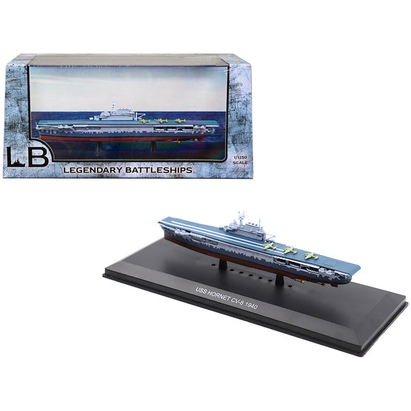 USS Hornet CV-8 Aircraft Carrier (1940) 1/1250 Diecast Model by Legendary Battleships