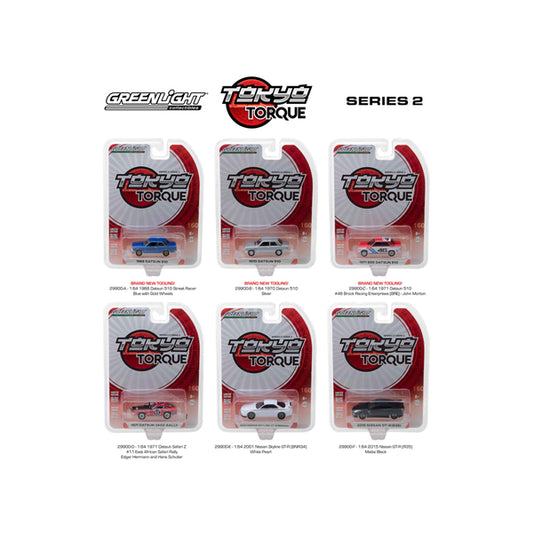 Tokyo Torque Series Release 2 Set of 6pcs 1/64 Diecast Model Cars by Greenlight