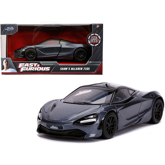 Shaw's McLaren 720S RHD (Right Hand Drive) Metallic Gray "Fast & Furious Presents: Hobbs & Shaw" (2019) Movie 1/32 Diecast Model Car by Jada