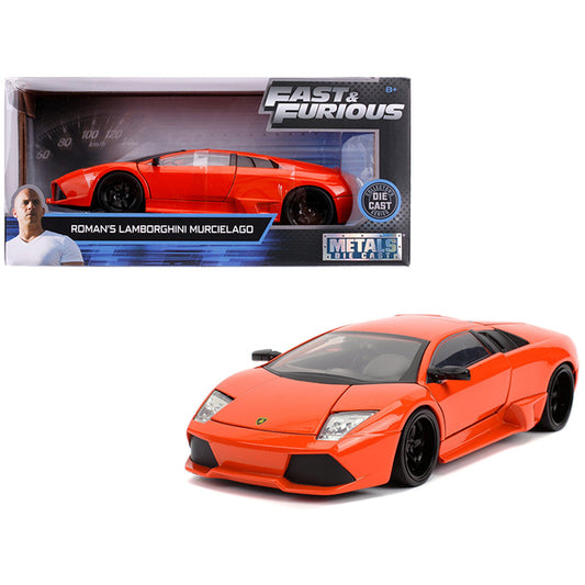 Roman's Lamborghini Murcielago Orange "Fast & Furious" Movie 1/24 Diecast Model Car by Jada